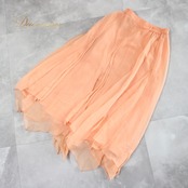 社交ダンス 衣装 スタンダード スカート レッスンウェア レディース オールシーズン 練習着 Sanline サンリーヌ 無地 オレンジ系 清楚 柔らかい スカート 日本製 ファスナー付き 着回し おしゃれ かわいい ダンス練習 スポーツウェア 普段使い 軽量 伸縮性 練習用 お揃い クラシック コスチューム