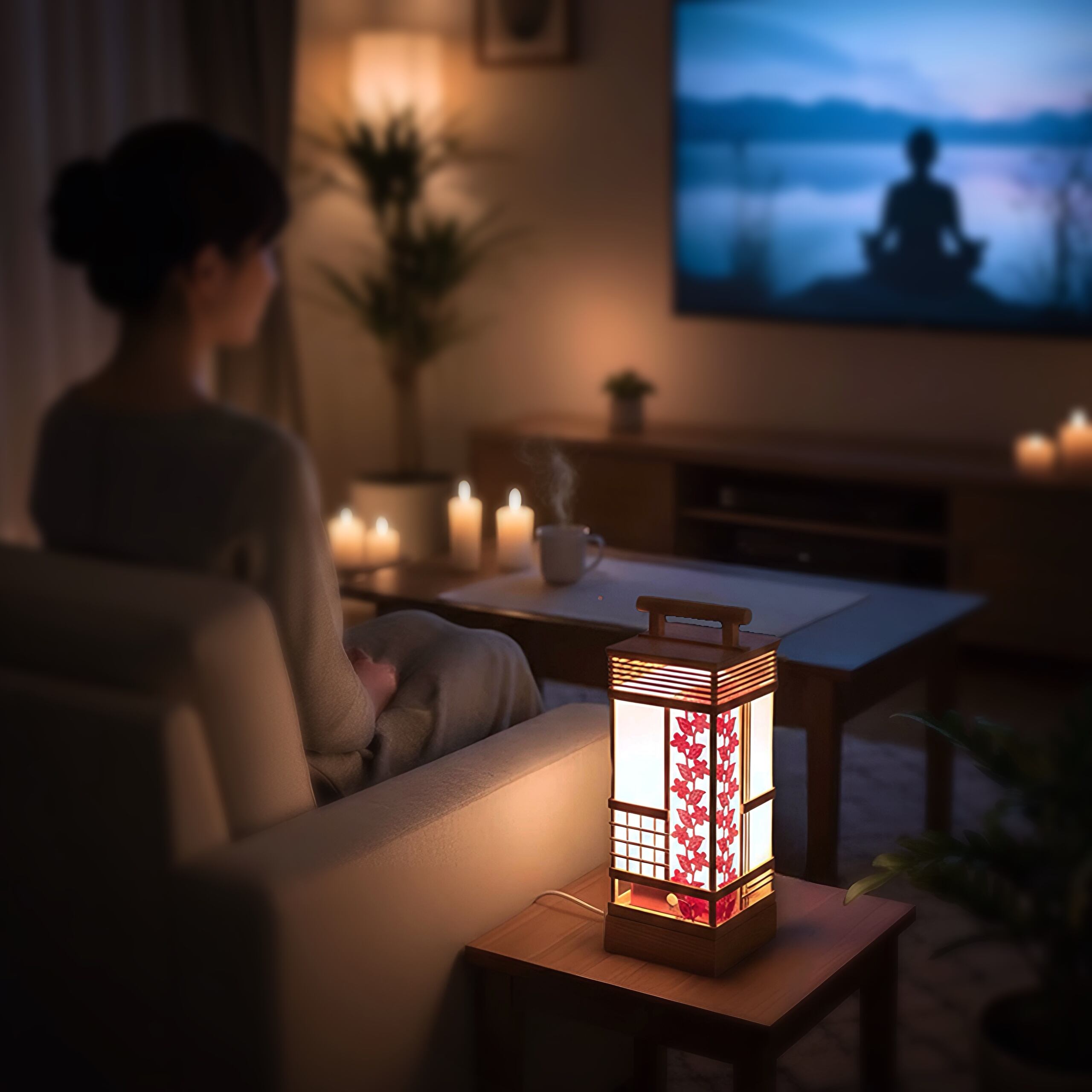妖艶灯「蔦華」人感センサーライト 28cm手持ち行灯「送料込」 | 和広真