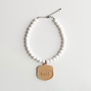 【予約】[ Snugroo ] Pet Necklace Beads｜Acorn