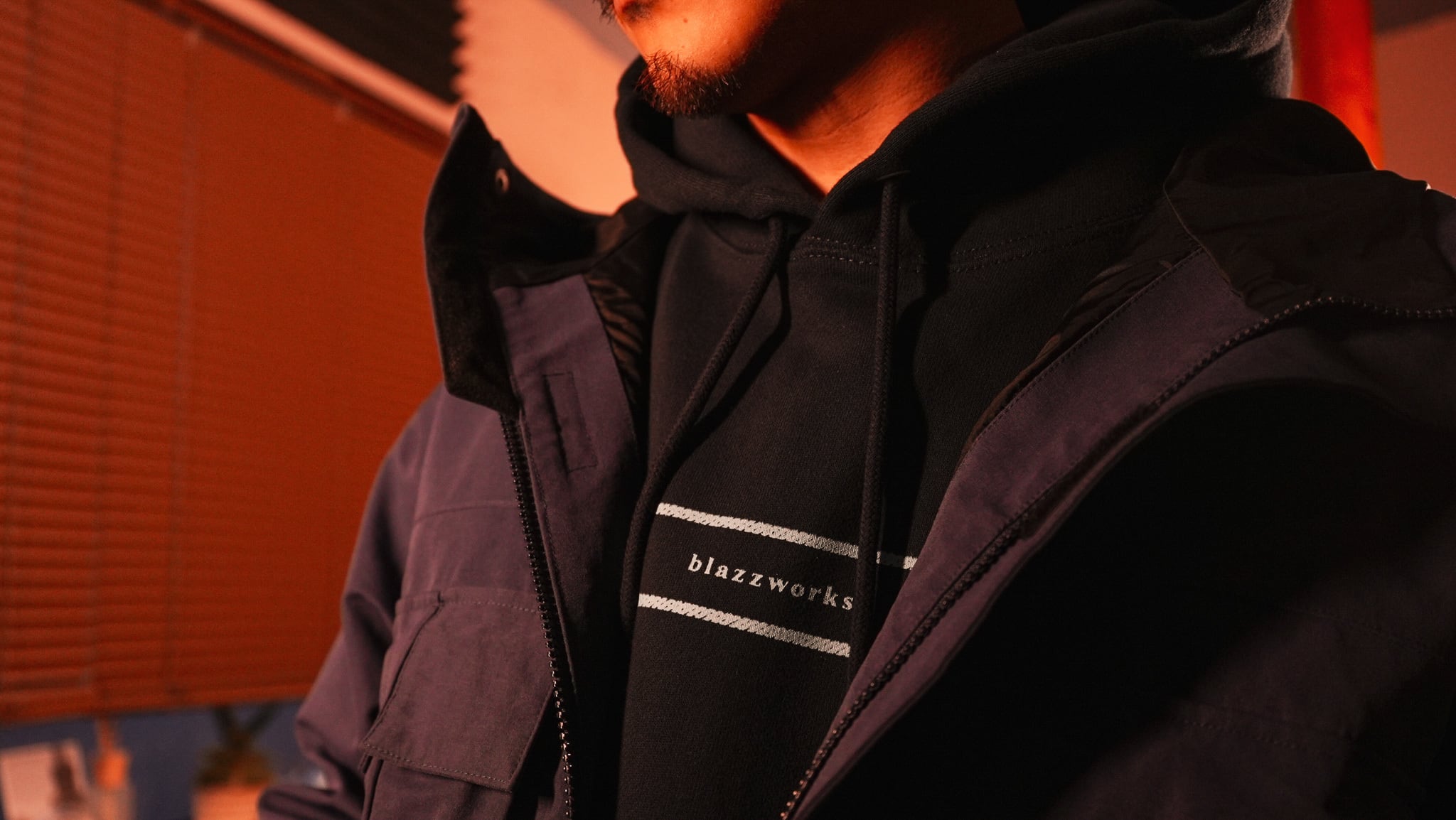 Fu-ji-Blazz SUPER HEAVY HOODIE [NAVY] | blazz works