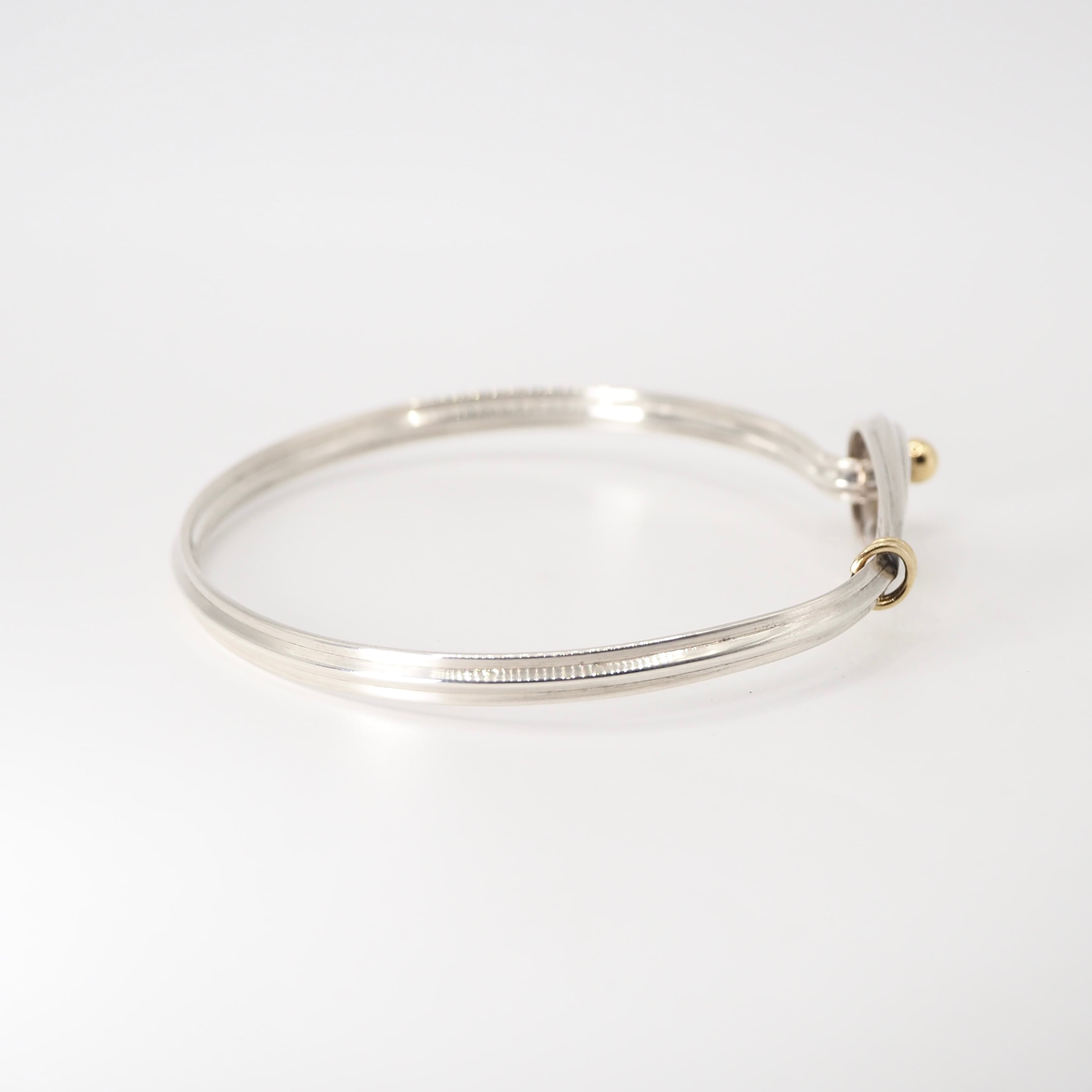 Tiffany&Co. フック&アイ バングル シルバー925 K18 ティファニー