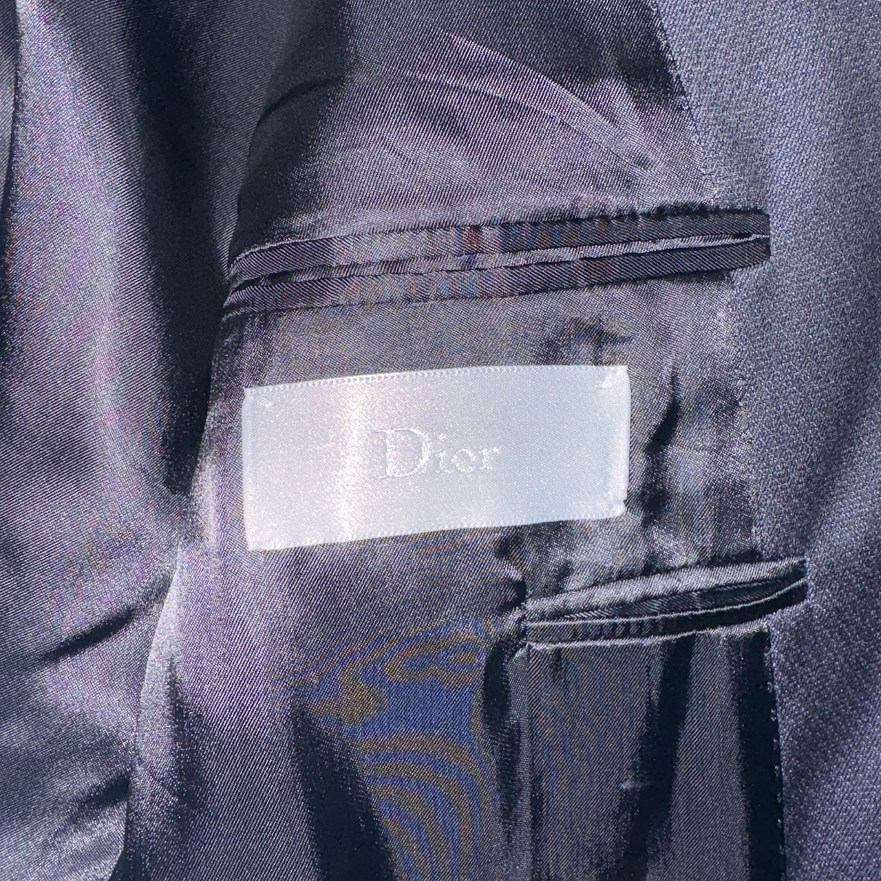 DIOR HOMME dark navy suits set-up