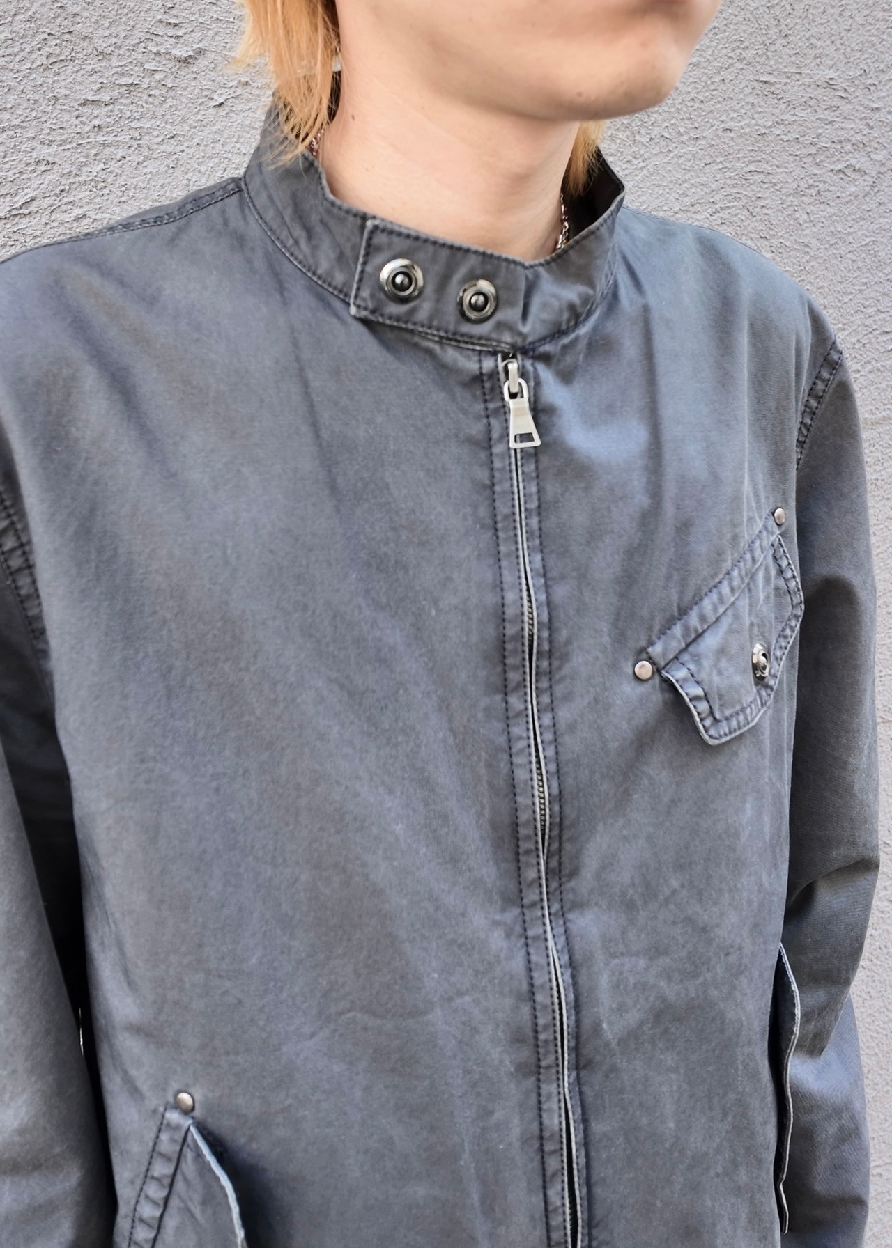 【paul smith】high neck zip up blouson