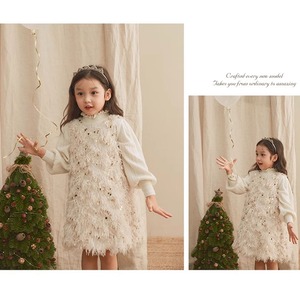 ラメフリンジベストプリンセスドレス