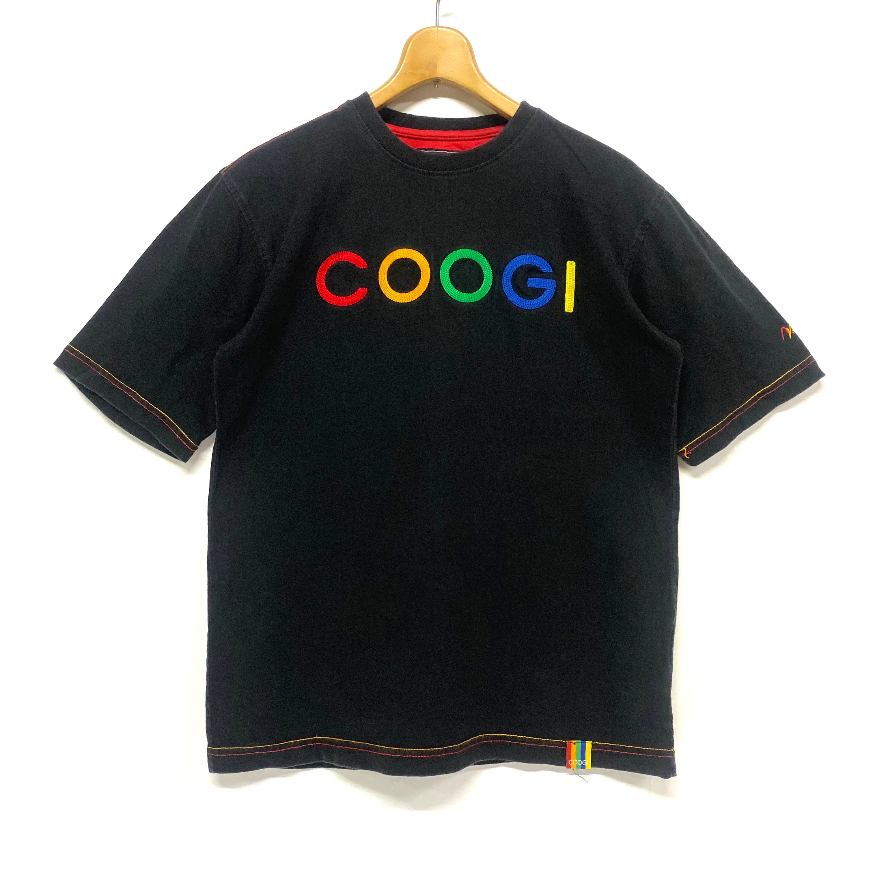 COOGI クージー 刺繍ロゴTシャツ メンズL 古着 【Tシャツ】【AL20 