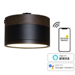 コストコ再販商品 Edison Smart（エジソンスマート）ウッド調 ミニシーリングライト for ダクトレール ウォールナットブラック
