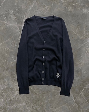 "Alexander McQueen" skull design knit cardigan