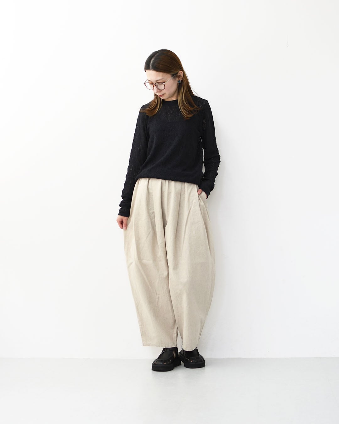 MidiUmi [ミディウミ] C/L wide easy tapered PT [1-760103] C/L