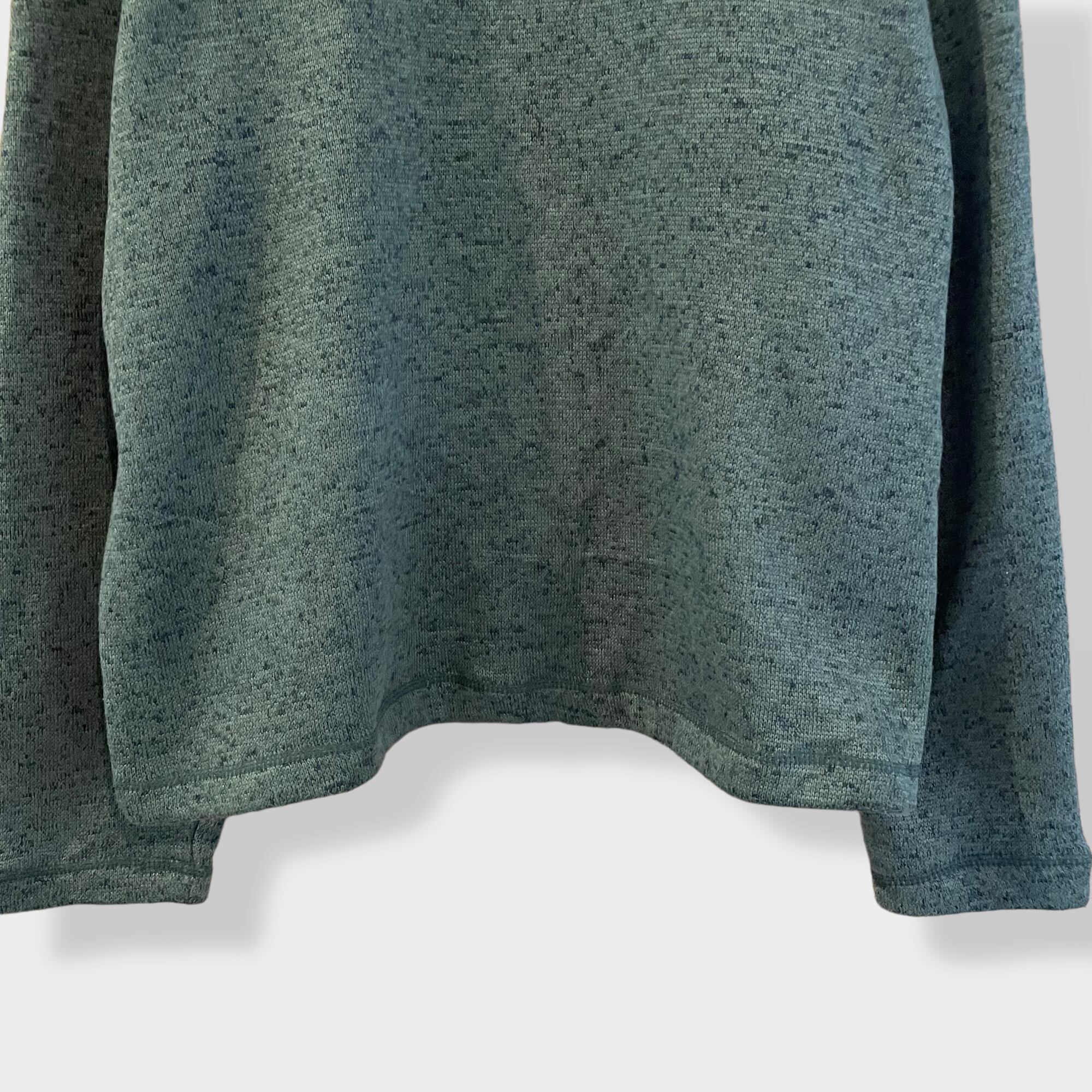 REALTREE】刺繍ロゴ ワンポイントロゴ ハーフジップ スウェット プル