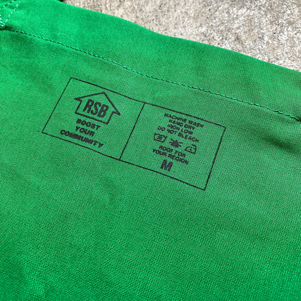 BADEN PLACE×RSB SAUNA CLUB TOTE BAG GREEN