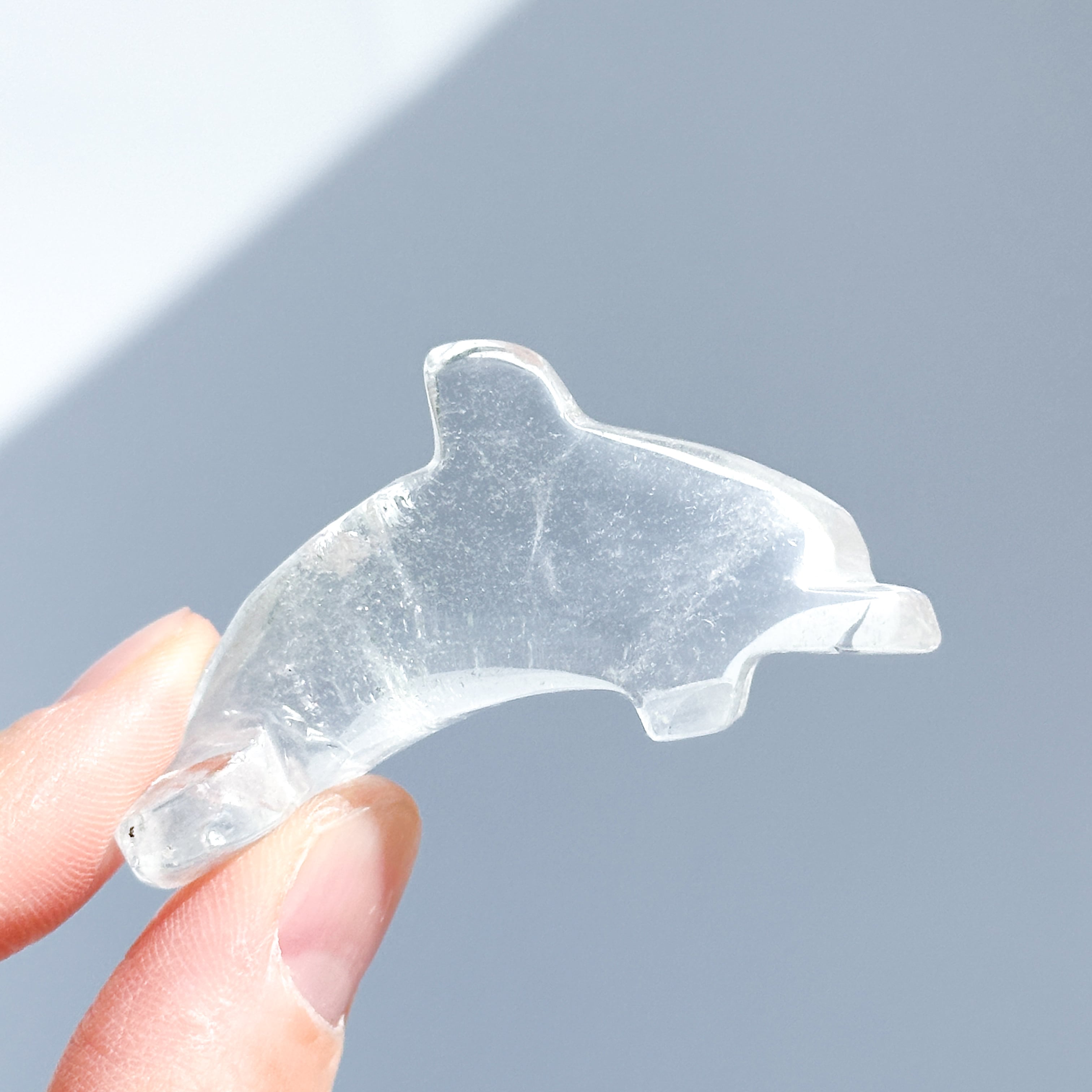 透明感◎クリアクォーツ ミニイルカ11◇Clear Quartz◇ 天然石・鉱物