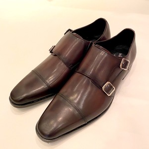 Double Monk-Strap Shoes　Dark Brown