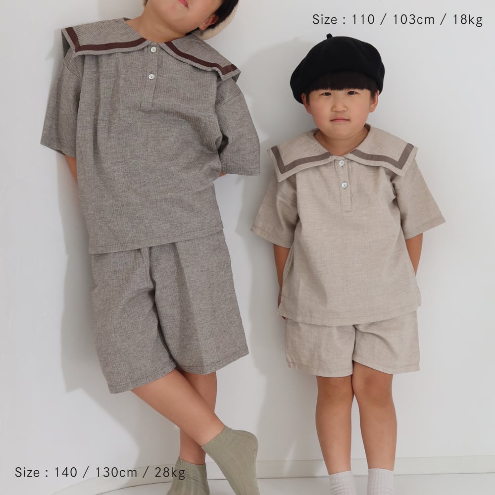 kids) originalセーラーブラウス | 韓国子供服 Bisque -びすく- 公式
