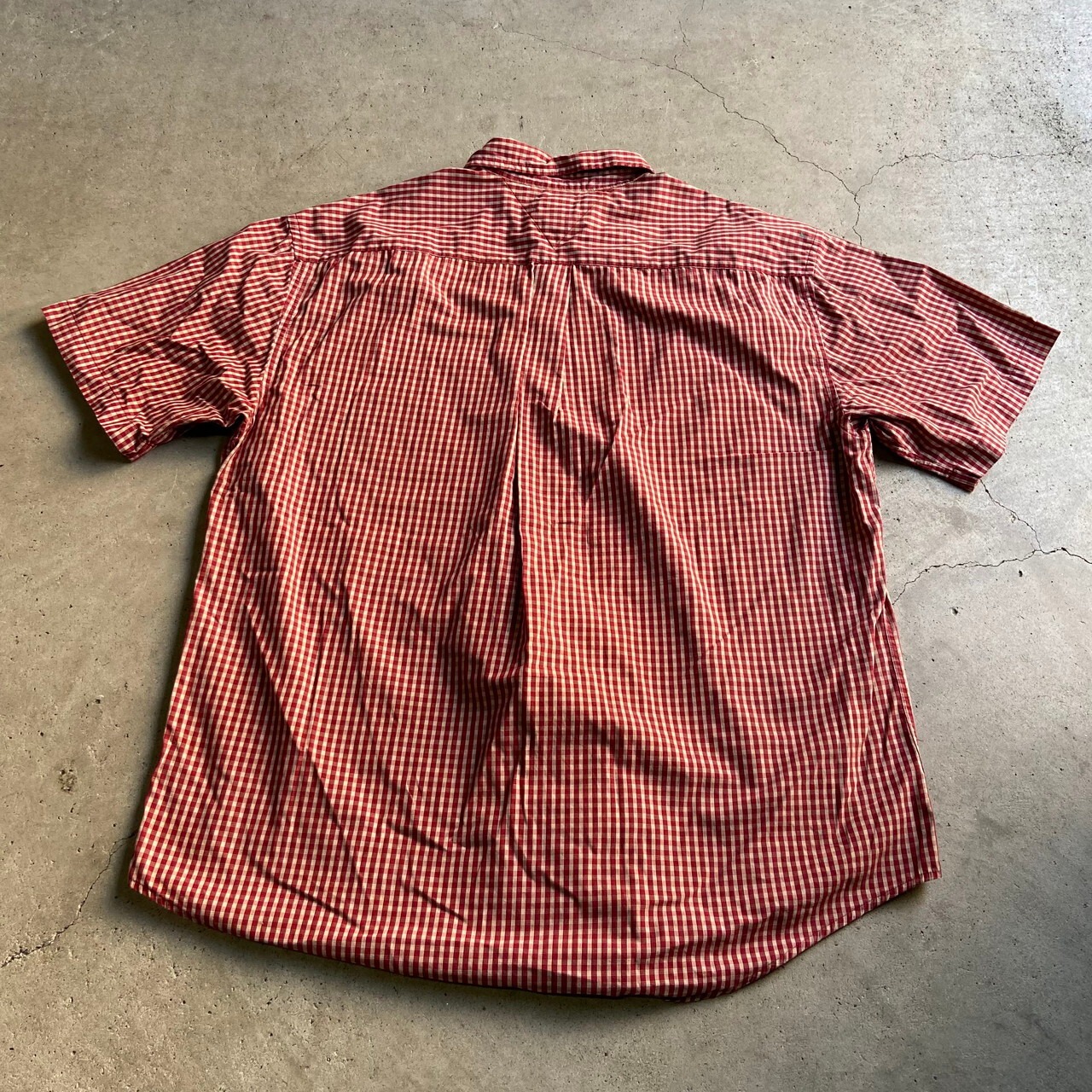 90年代 TOMMY HILFIGER トミーヒルフィガー チェック柄 コットン 半袖 