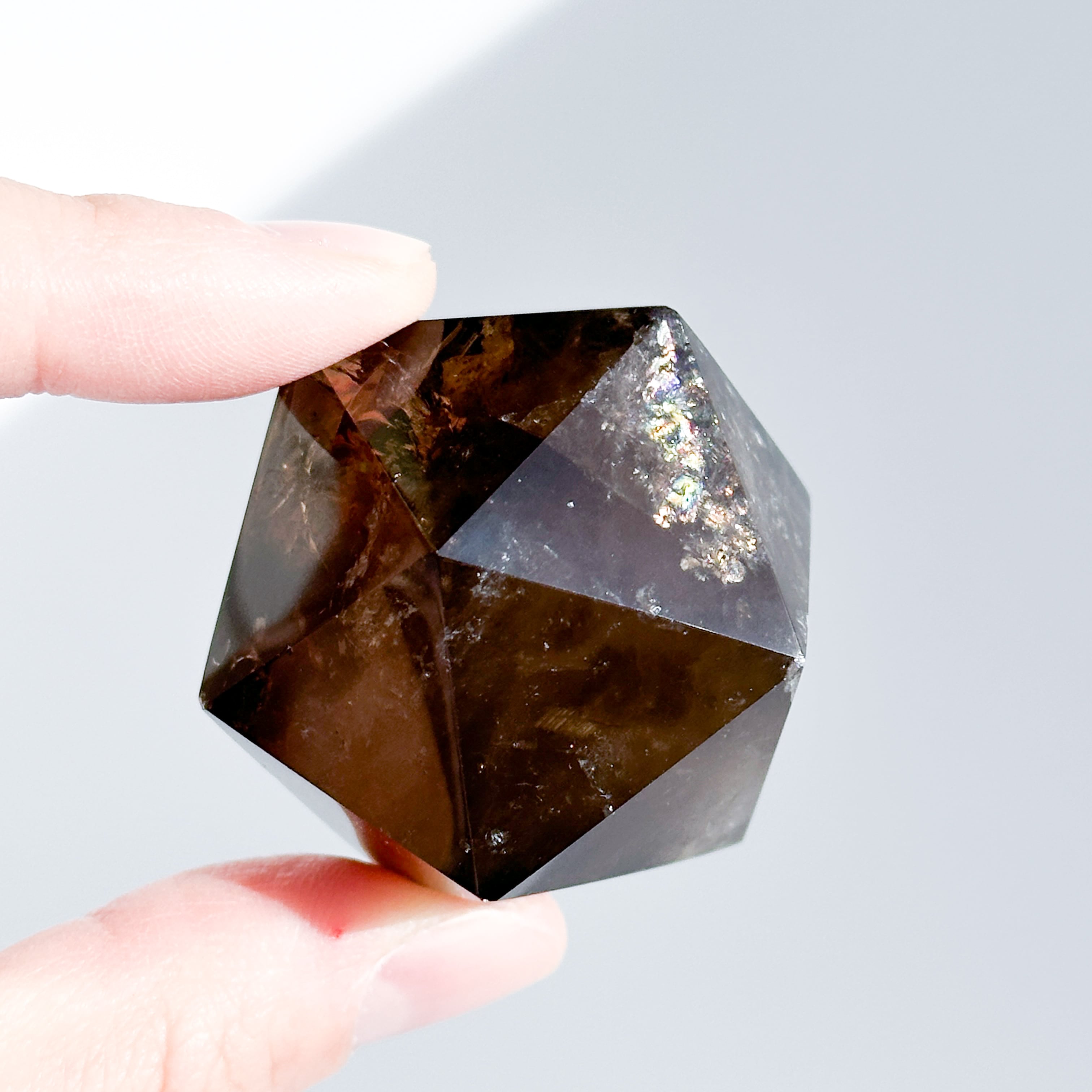 ミナスジェライス産スモーキークォーツ 二十面体33◇ Smoky Quartz