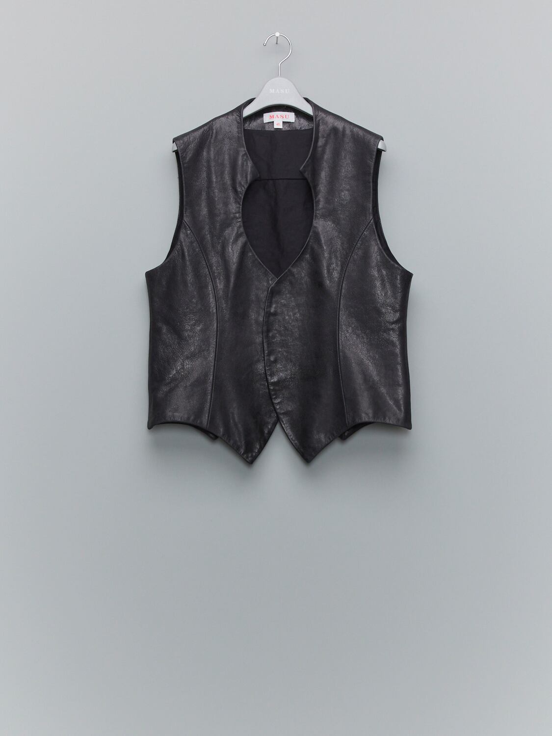 24AW】 MASU BAT LEATHER VEST(BLACK) MPFW-VT0224 | IAAAM