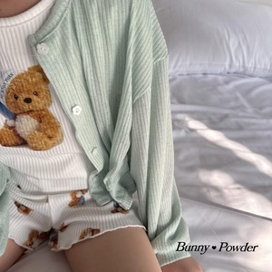 [Bunny Powder] Feature) Flower Button Cardigan / [버니파우더] 기획)꽃단추가디건