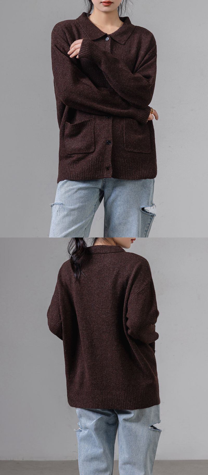 宅配便】ポロニットカーディガン／tops2144 | DAY CLOSET｜ レディース