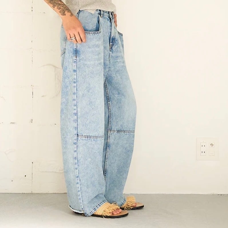 YENN 】 TUCK BELT DENIM PANTS | valance 福井｜レディース セレクト