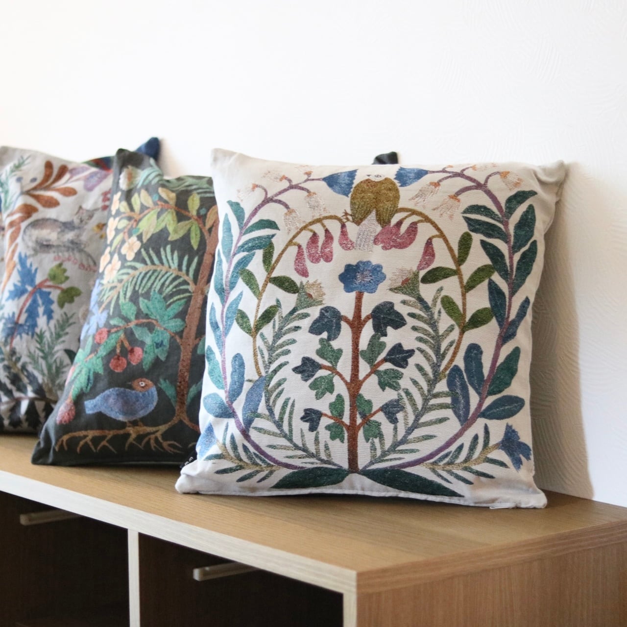 松尾ミユキ タペストリーラグ プランツ バード（アイボリー） | Zakka