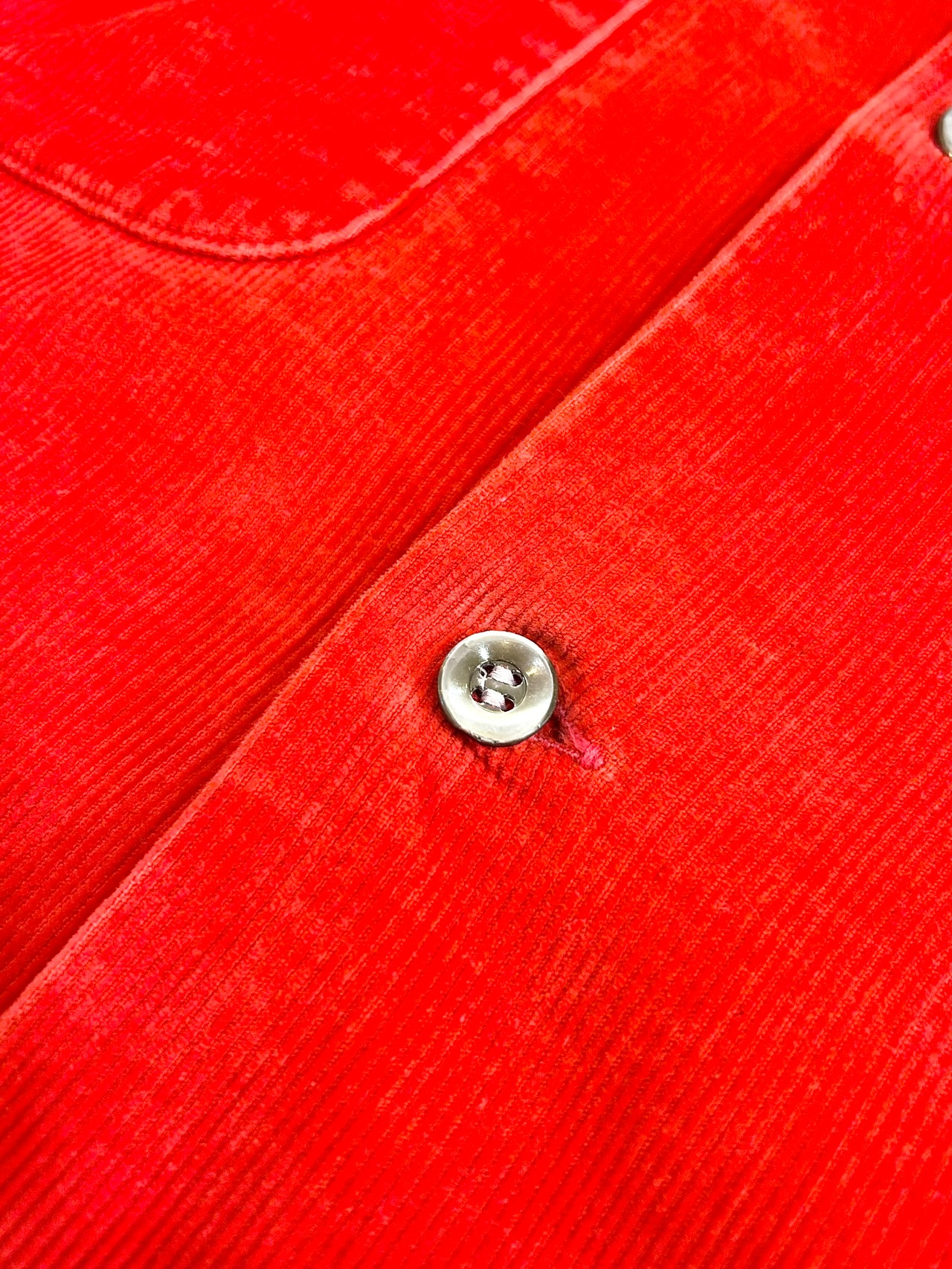 40s MOHAWK CORDUROY OPEN COLLAR SHIRT Size L