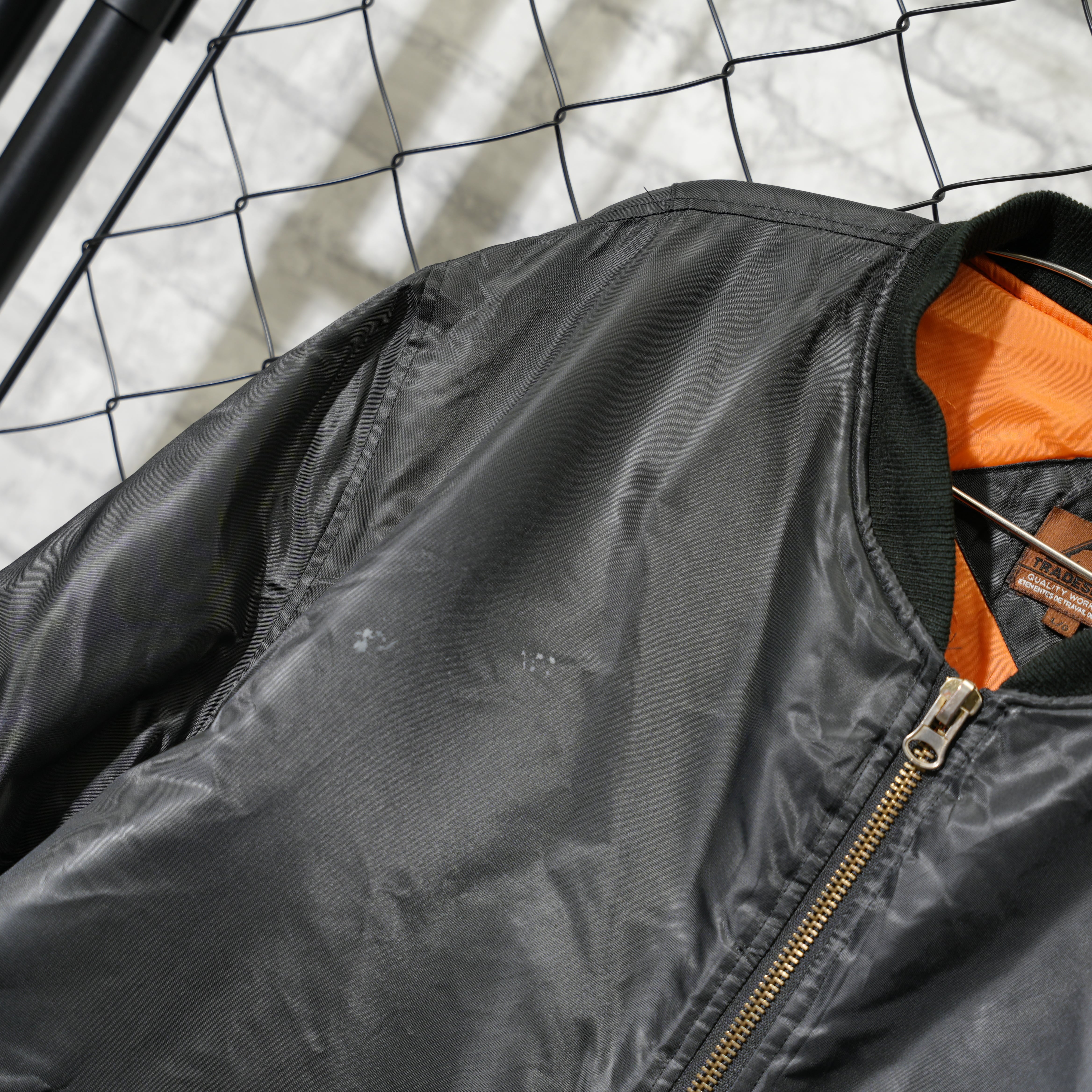 TRADESMAN MA-1 フライトジャケット Lサイズ 短丈 シャーリング