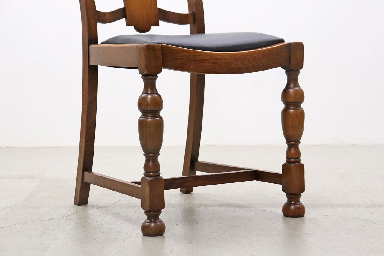 沼津店】 在庫4脚 英国 イギリス ヴィンテージ クラシカル オーク材