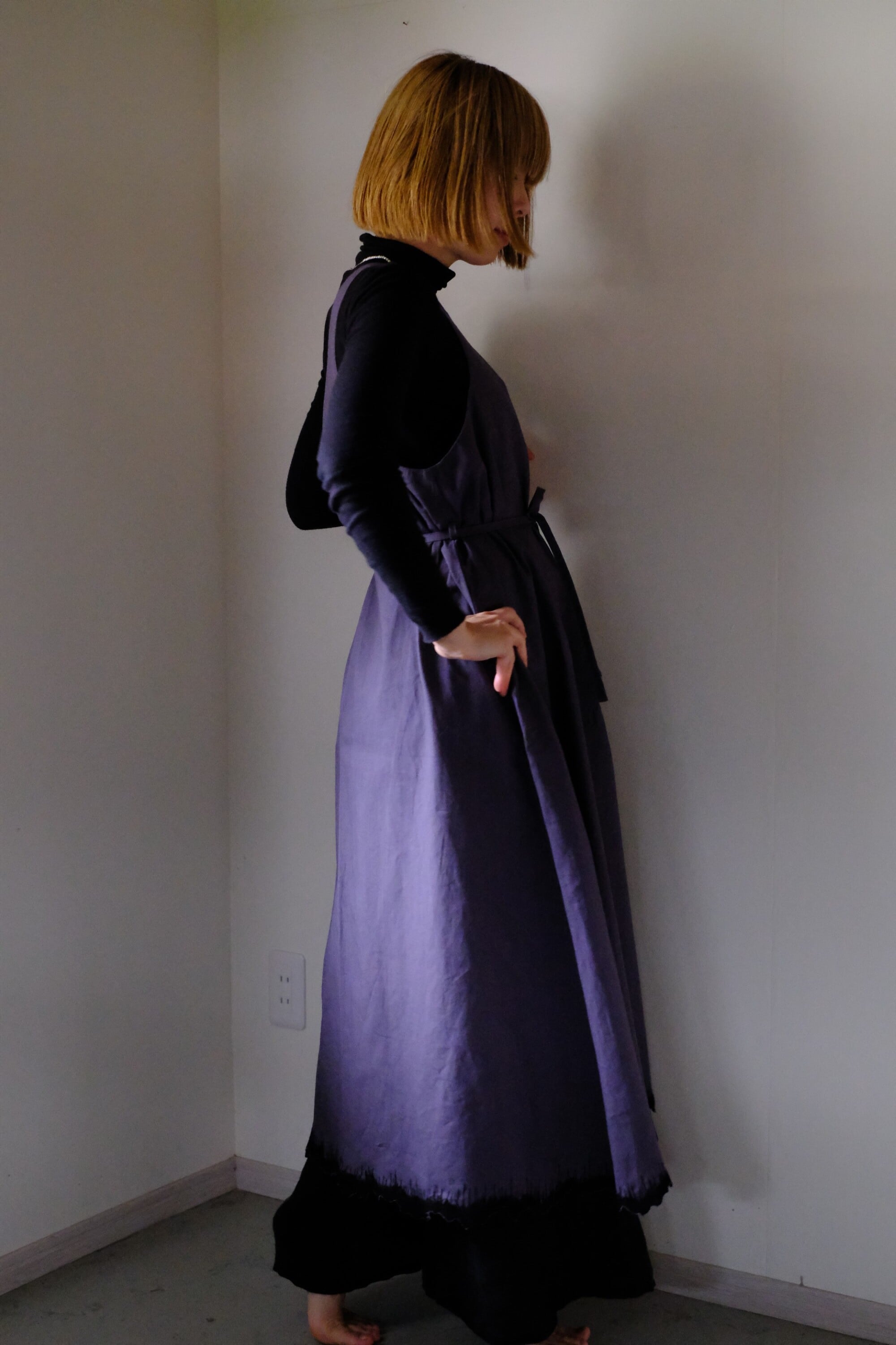 ワンショルダーワンピース cl-168