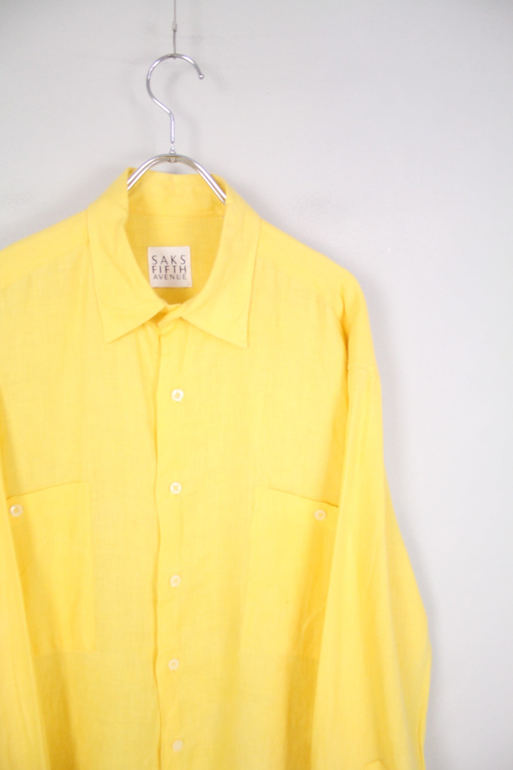 80s 80s SAKS FIFTH AVENUE リネン ボンバージャケット ブルゾン SAKS 