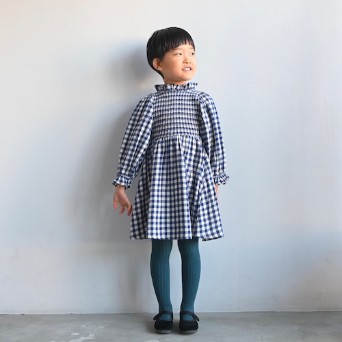 《A MONDAY 2023AW》Elin Dress / Estate Blue Check