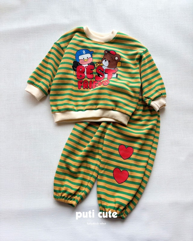 baby ꒰ 即納 ꒱  Best friend stripe set up / SERA ⸝⋆