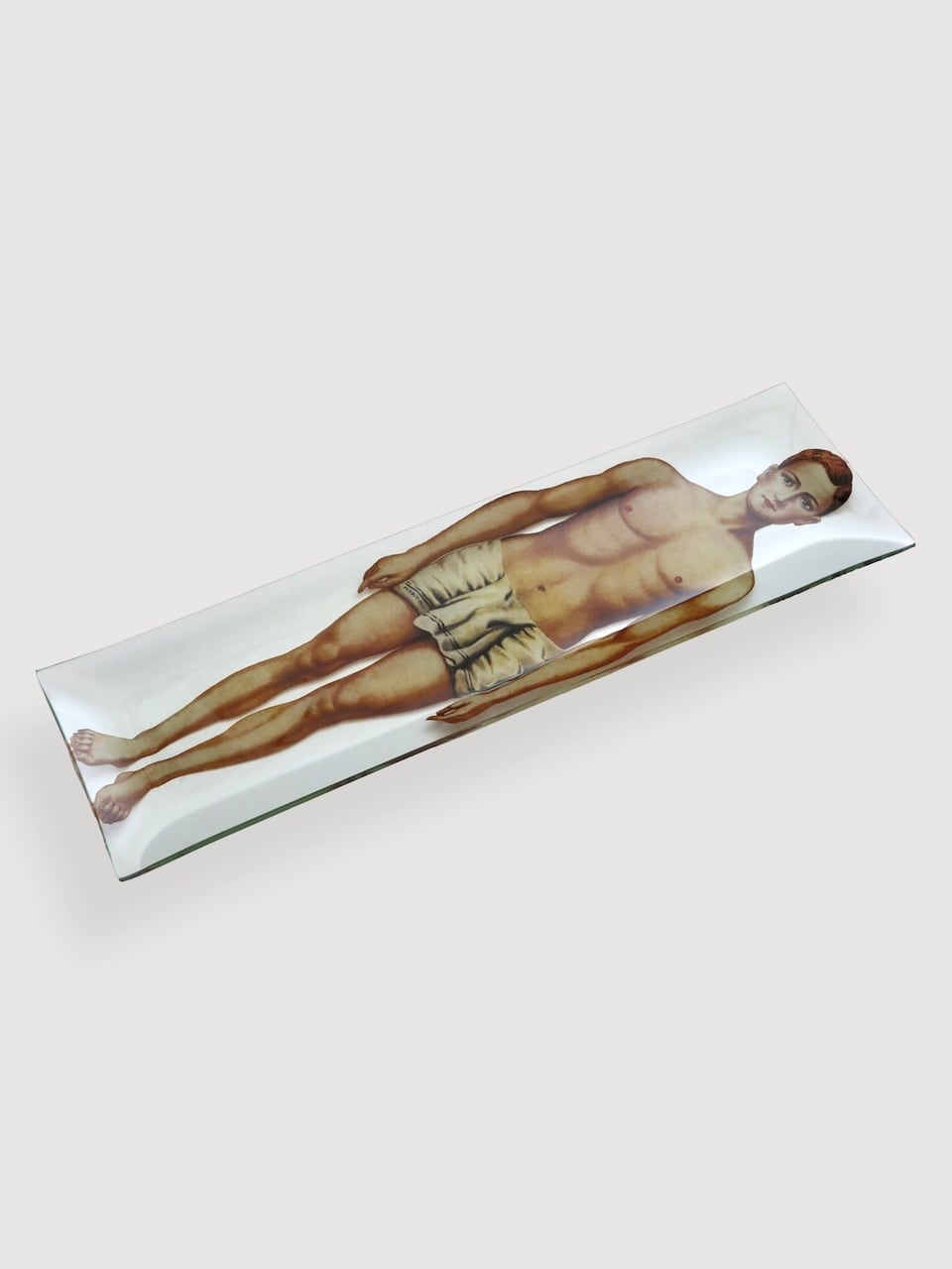 プリント ガラストレイ(人体)|Printed Glass Tray / Body - PUEBCO