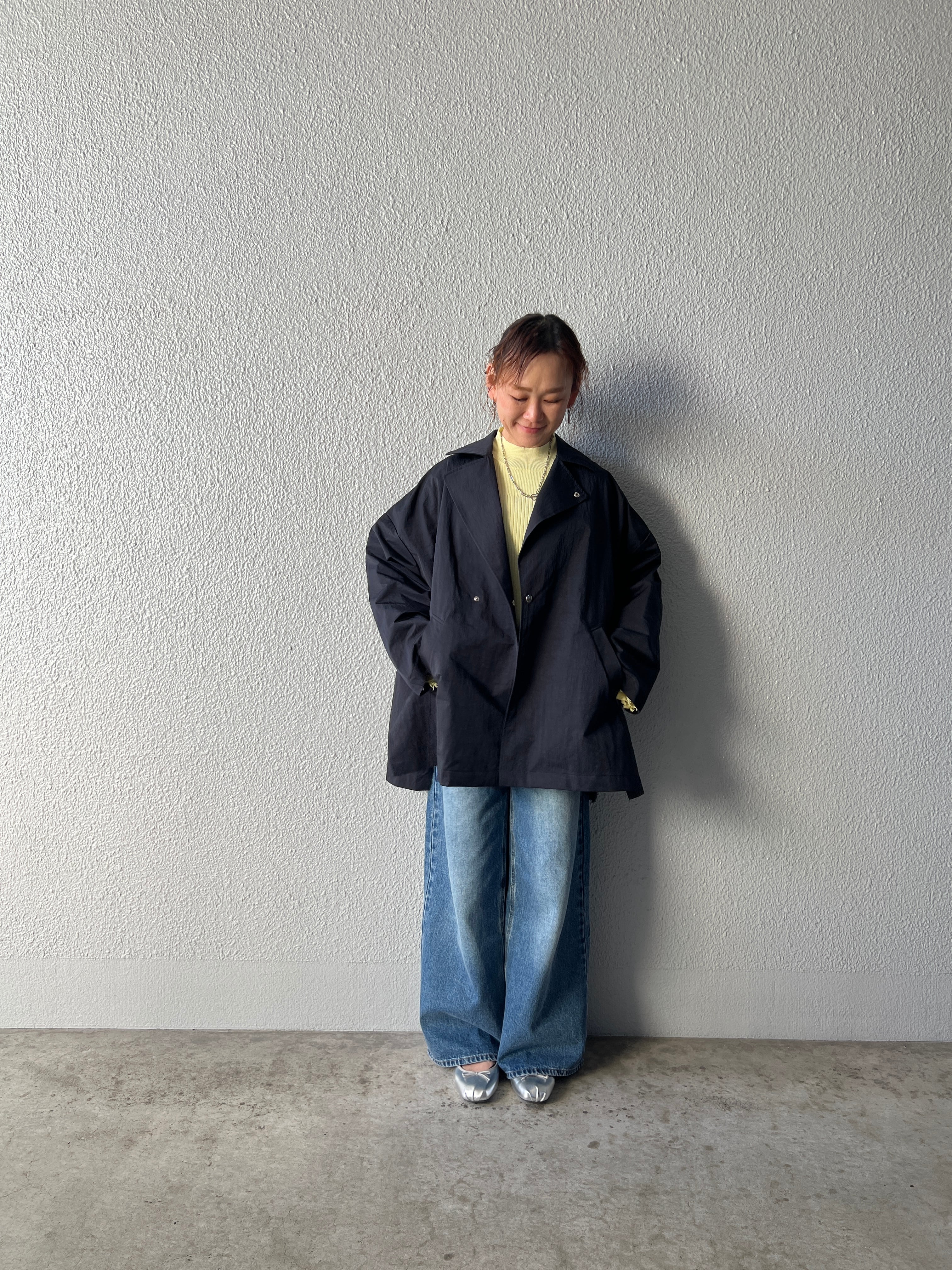 【LEMELANGE】オーバーサイズショートトレンチ　8613901