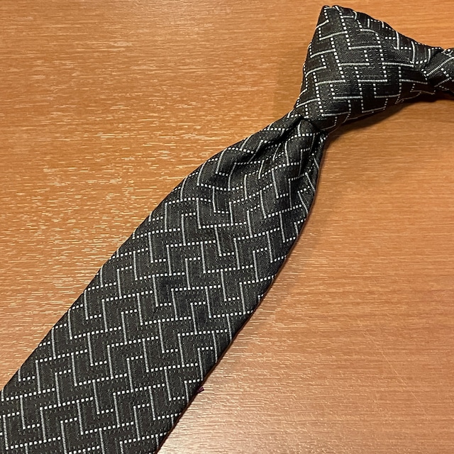 KENJI KAGA "SETTEPIEGHE" SILK JACQUARD TIE