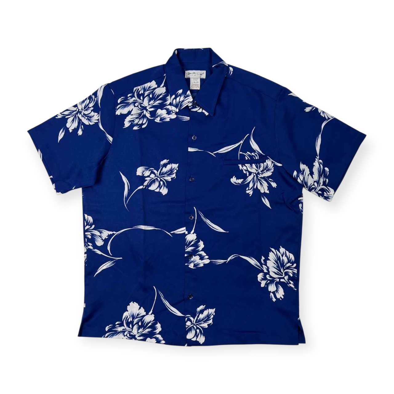 USA製 Tori Richard トリリチャード ビンテージ 半袖 アロハシャツ サイズ M /ブルー×ホワイト/アメリカ製