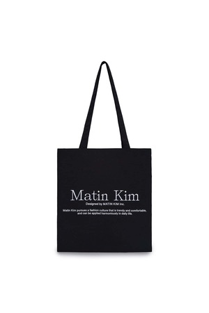 [Matin Kim] MATIN PALETTE ECOBAG IN BLACK 正規品 韓国ブランド 韓国通販 韓国代行 韓国ファッション マーティンキム matinkim 日本 店舗