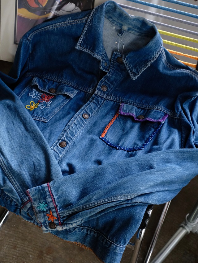 Used remake denim jacket