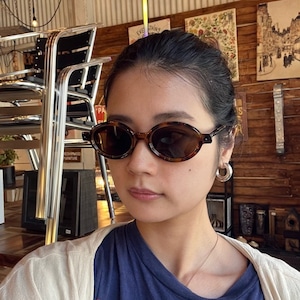 TOPANGA Accessory Bicolor oval Sunglasses 5Color バイカラーオーバルサングラス 5色 サングラス オーバル プレゼント