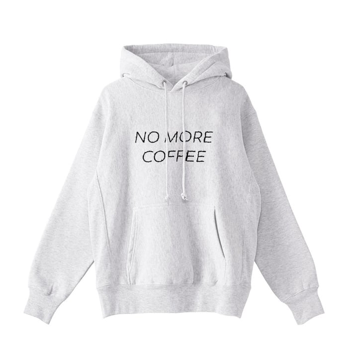 NO MORE COFFEE ロゴパーカー