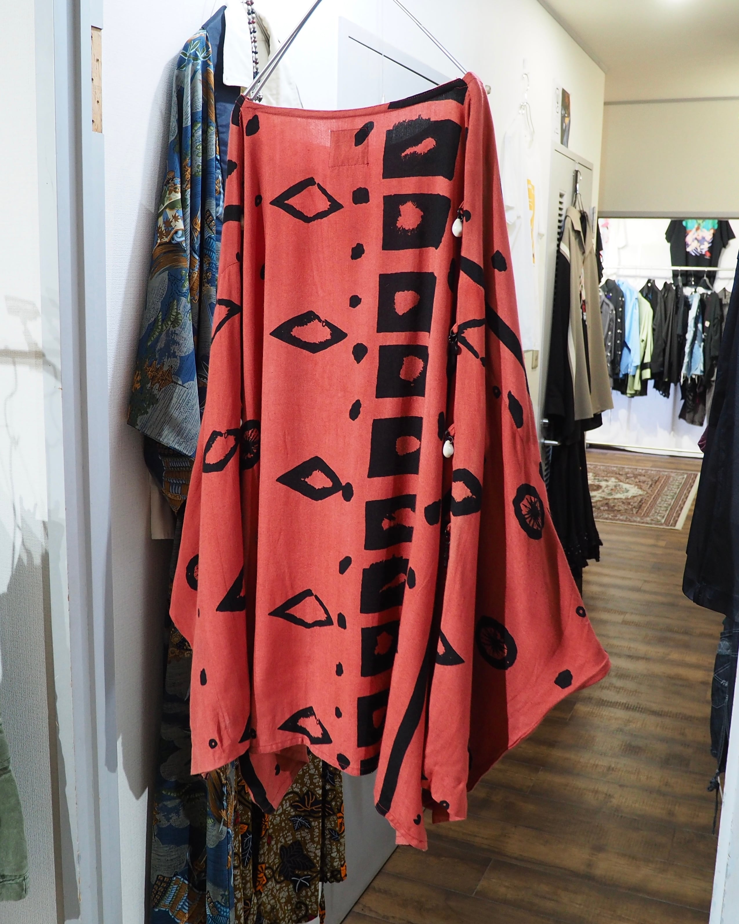 Poisonous Ethnic patterns × Charm custom vintage loose Dolman Sleeve Tee
