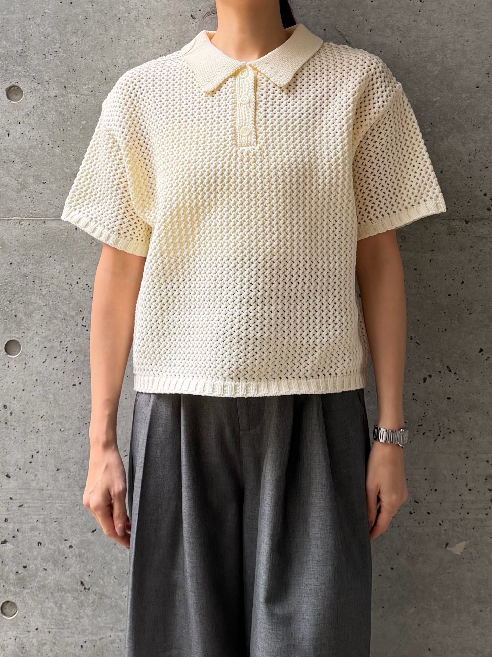 MESH POLO KNIT（ﾒｯｼｭﾎﾟﾛﾆｯﾄ）【2276200】 | CIEL'AIR