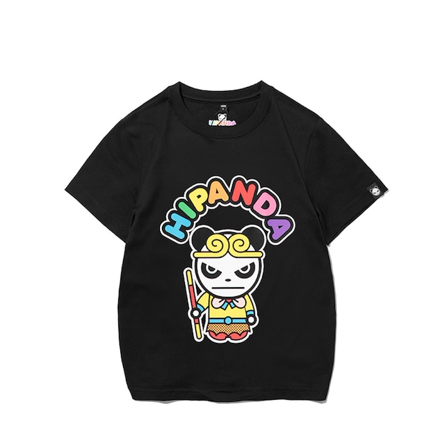 送料無料 【HIPANDA ハイパンダ】キッズ Tシャツ KID'S HIPANDA GOKU PRINTED SHORT SLEEVED T-SHIRT / BLACK