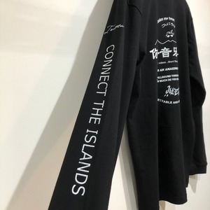 こんにちは ロンTEE BLACK