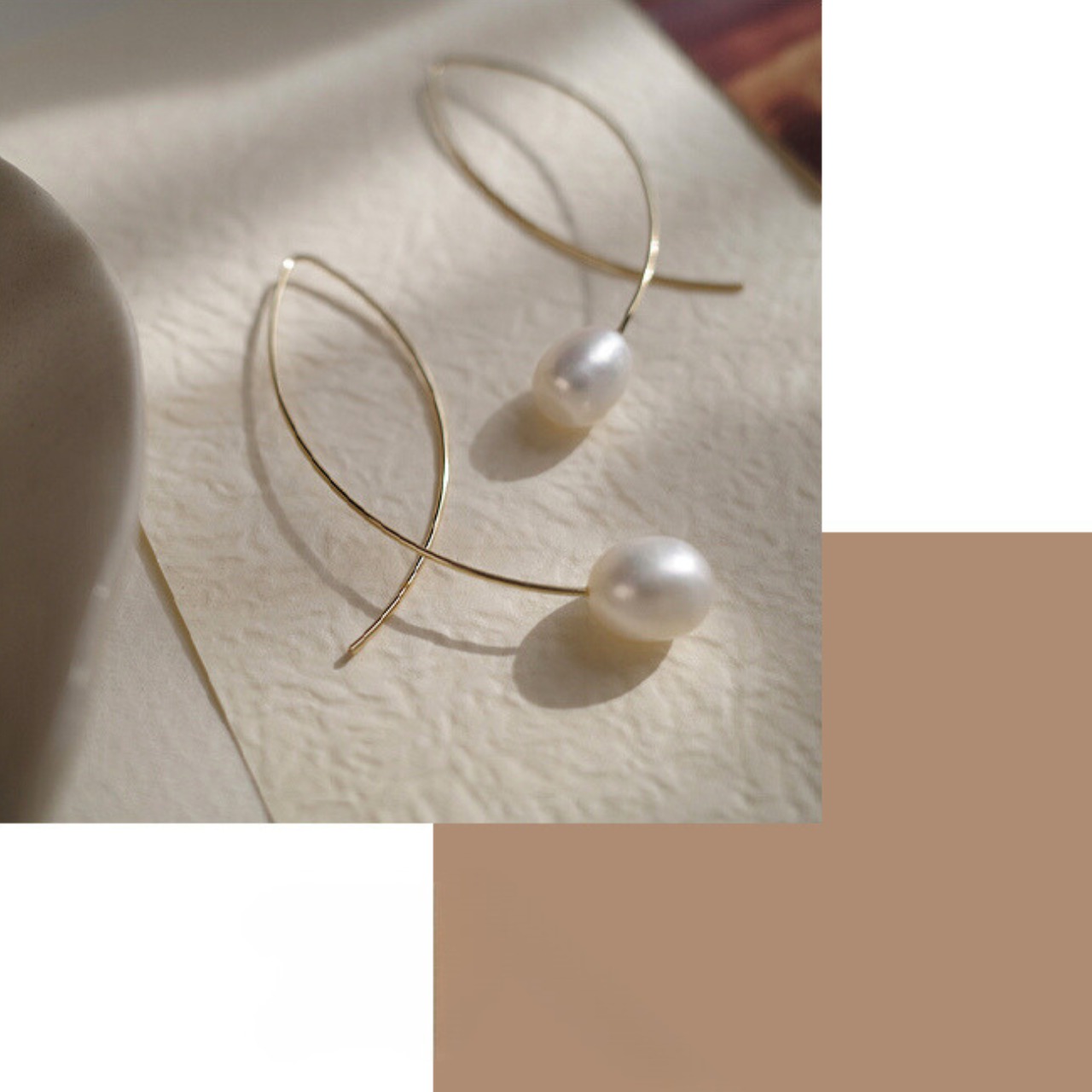 パール フック ピアス 10183