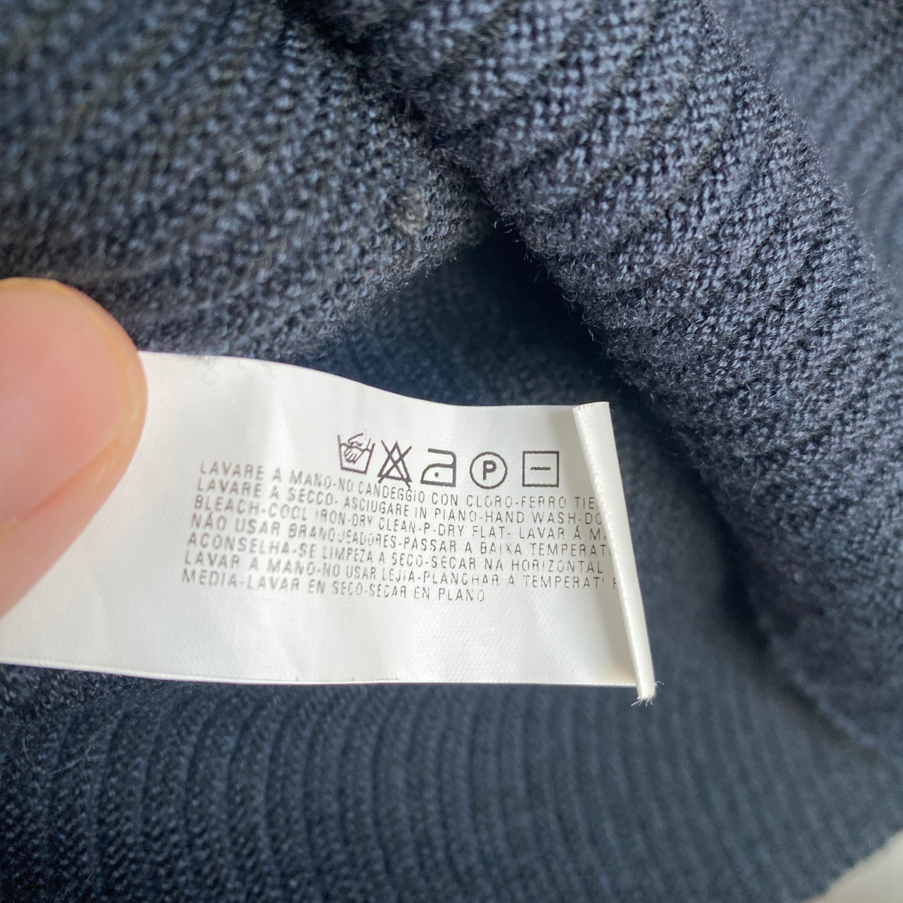 00s ARMANI COLLEZIONI wool drivers knit sweater | CLOSE CLOTHES