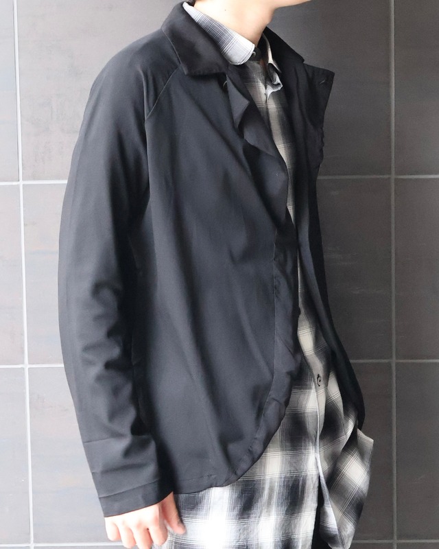 【Y's】deformed wool shirt summer jacket
