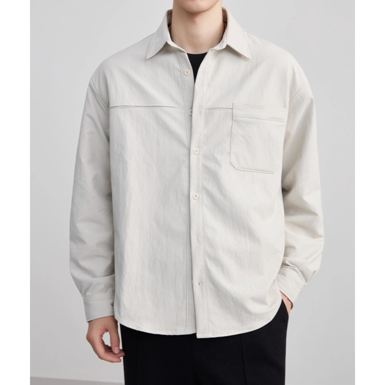 ロングスリーブ ボタンダウンシャツ af0353