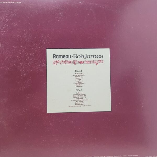 Bob James / Rameau [28AP 2985] - 画像2