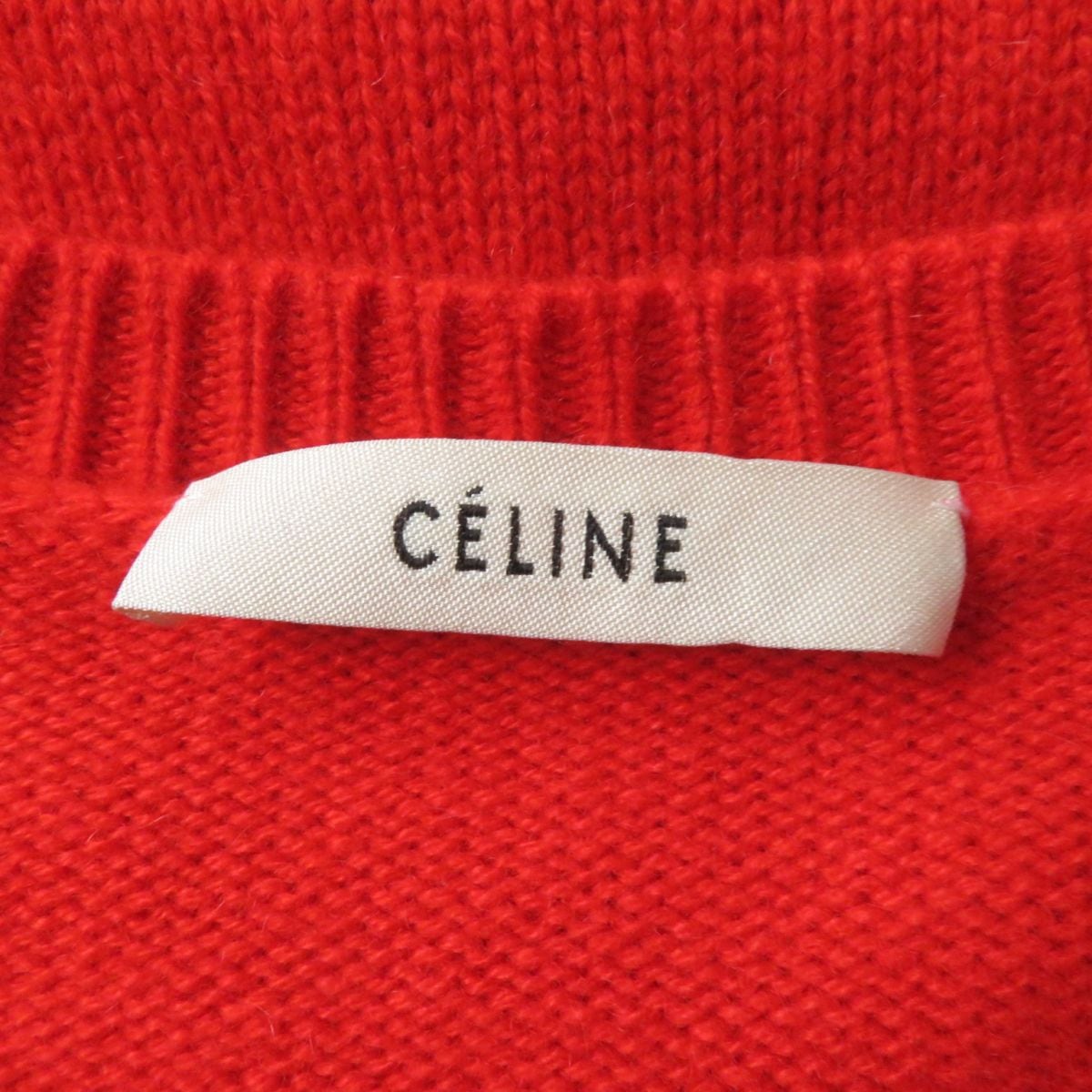 【美品】セリーヌ/CELINE トリオンフ Mサイズ 赤 プリント トレーナー 美品】セリーヌ/CELINE トリオンフ Mサイズ 赤 プリント トレーナー