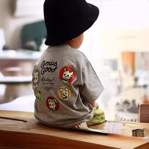 【夏作】バックカートゥーンプリントシャツ